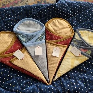 Colorful Quilted Cone Holders